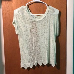 Mint green summer top